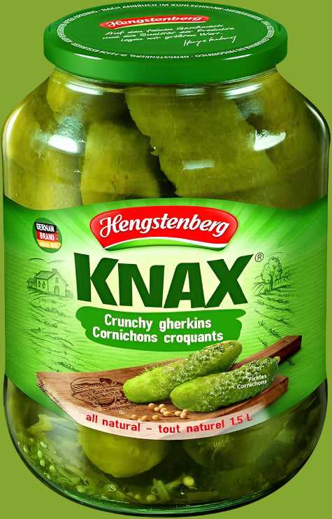Hengstenberg Knax Crunchy Gherkins, 1.5L