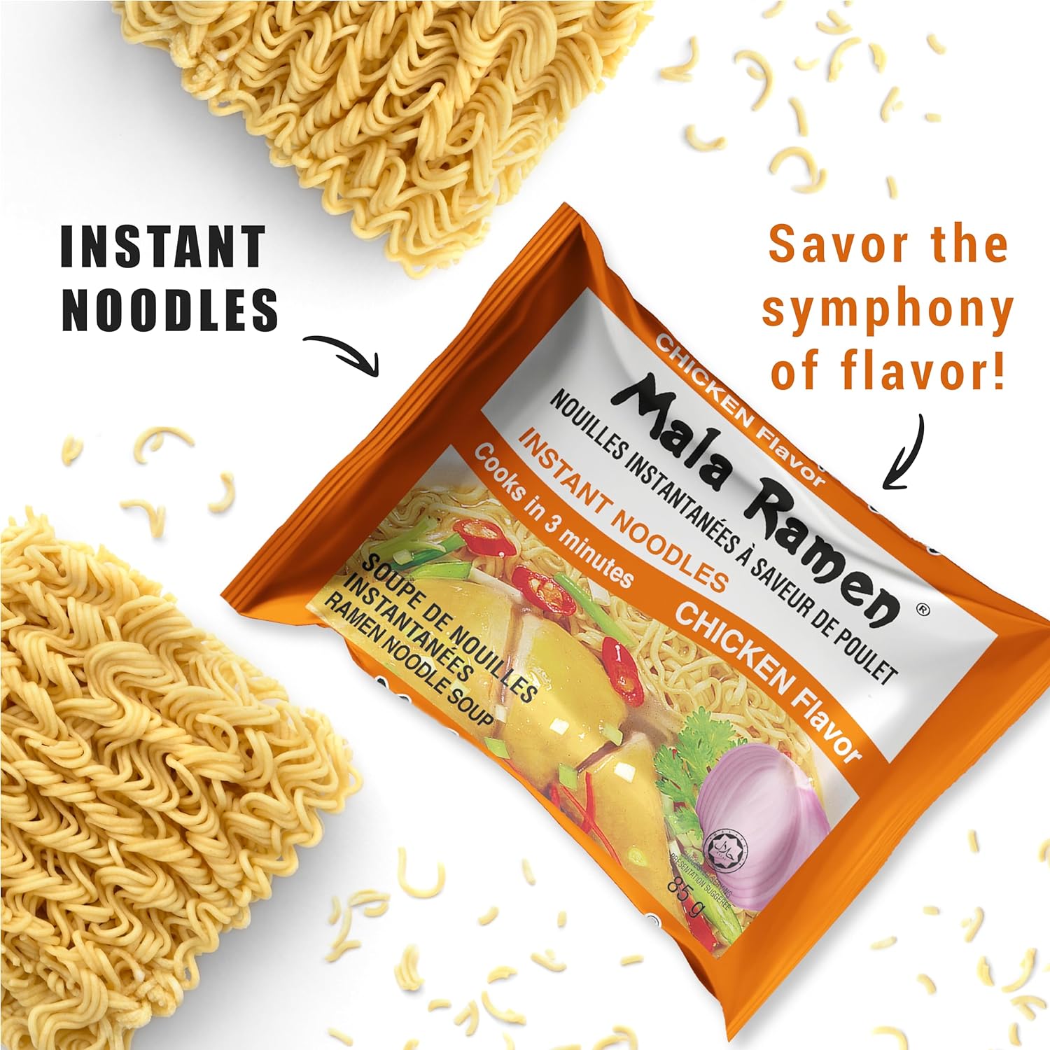 Mala Ramen Instant Chicken Noodles