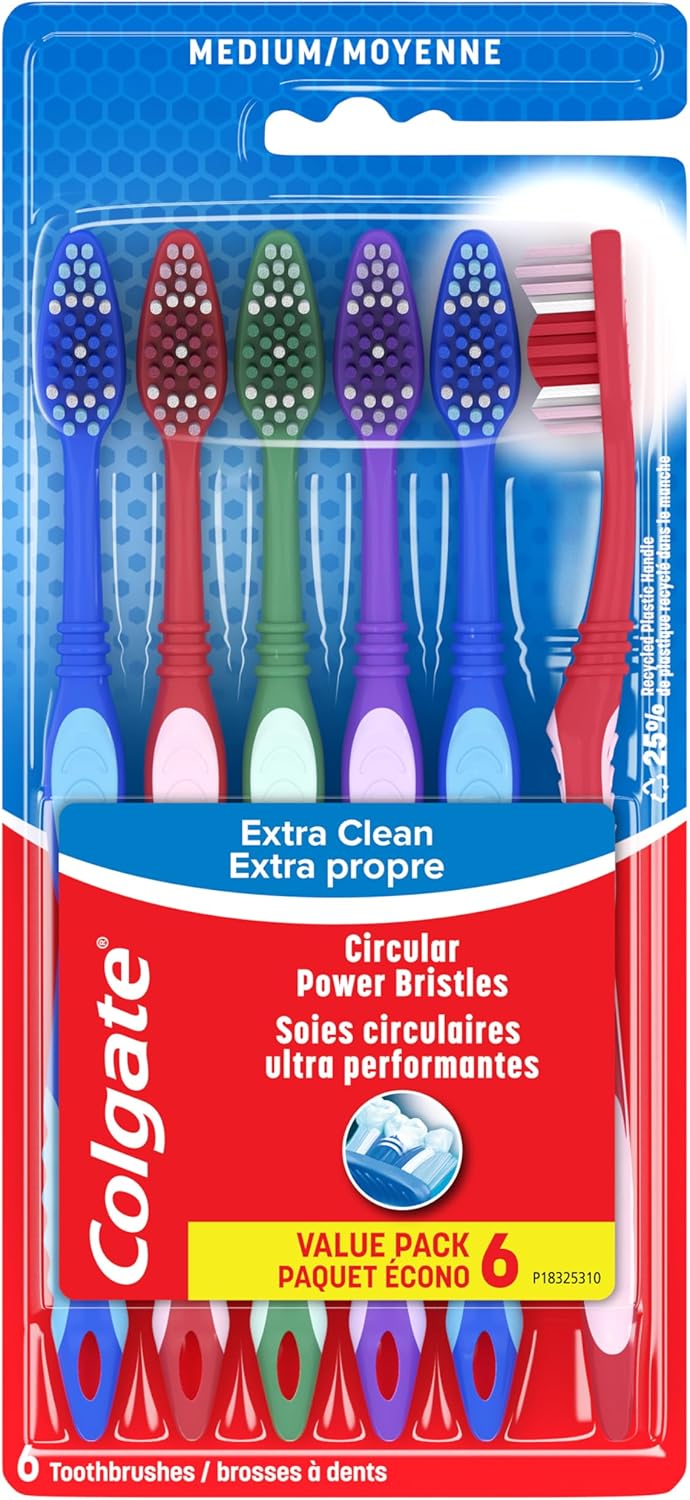 Colgate Medium Bristle Tooth Brush 6 pack