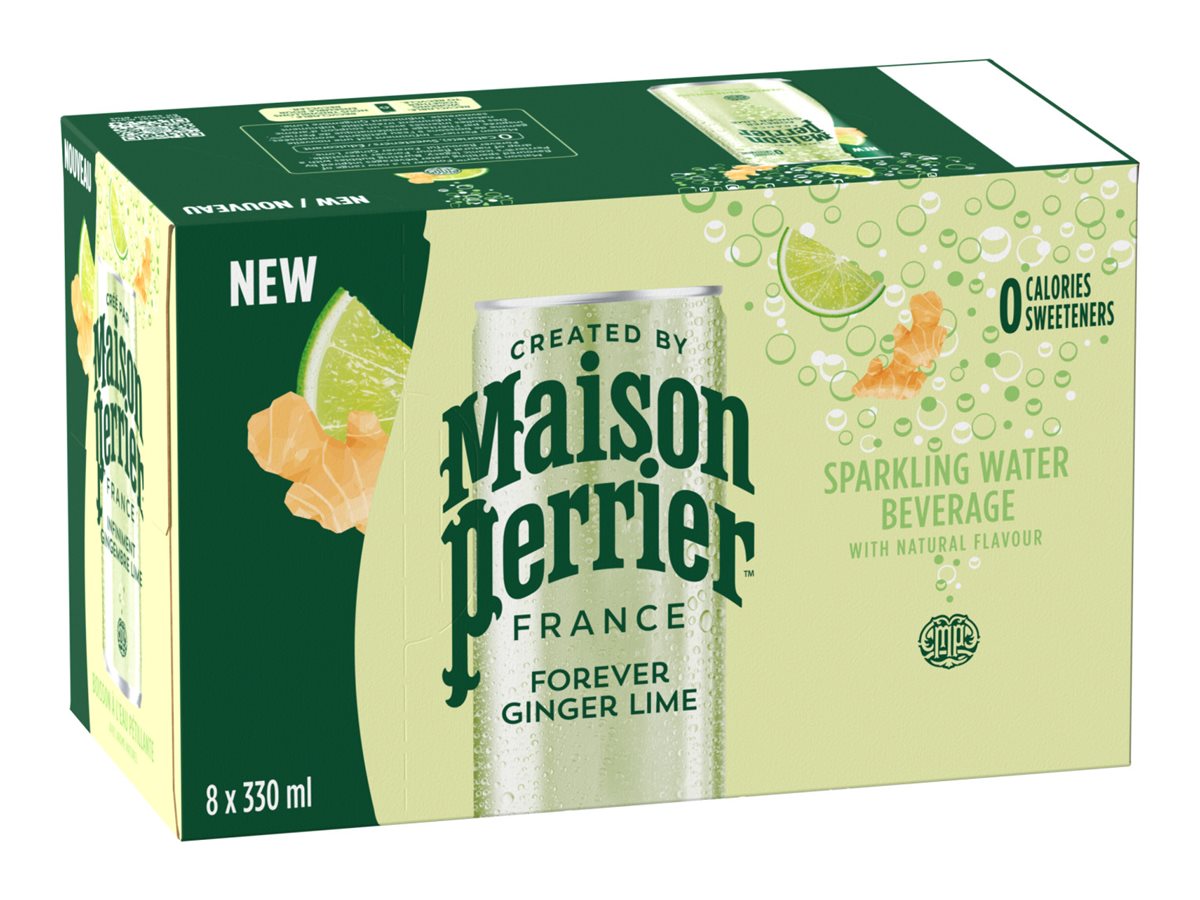 Perrier Ginger Lime 8 pack 330ml