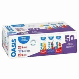 OASIS 100% Juice Assorted Cartons 50pc