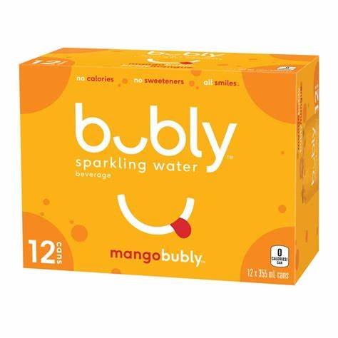 Mango Bubly 12 pack