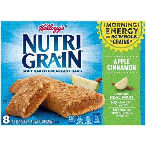 Nutri Grain Apple Cinnamon bars