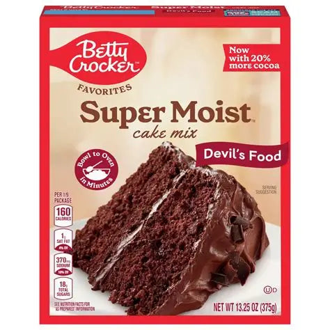 Betty Crocker Devils Food Cake Mix