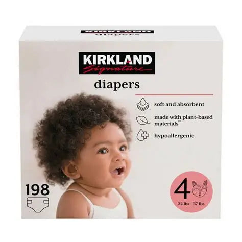 Kirkland Signature Diapers Size 4 198c
