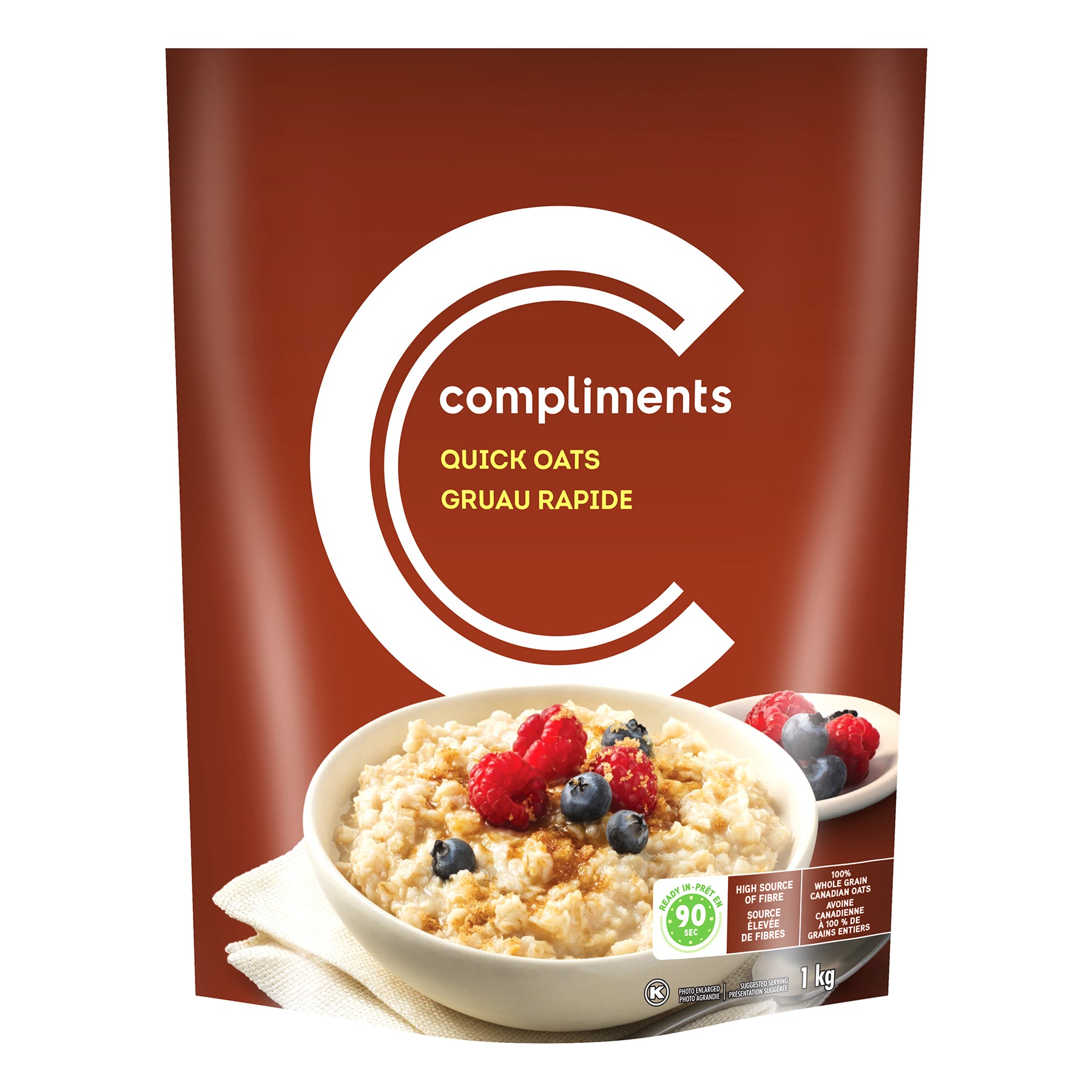 Compliments Quick Oats 1kg