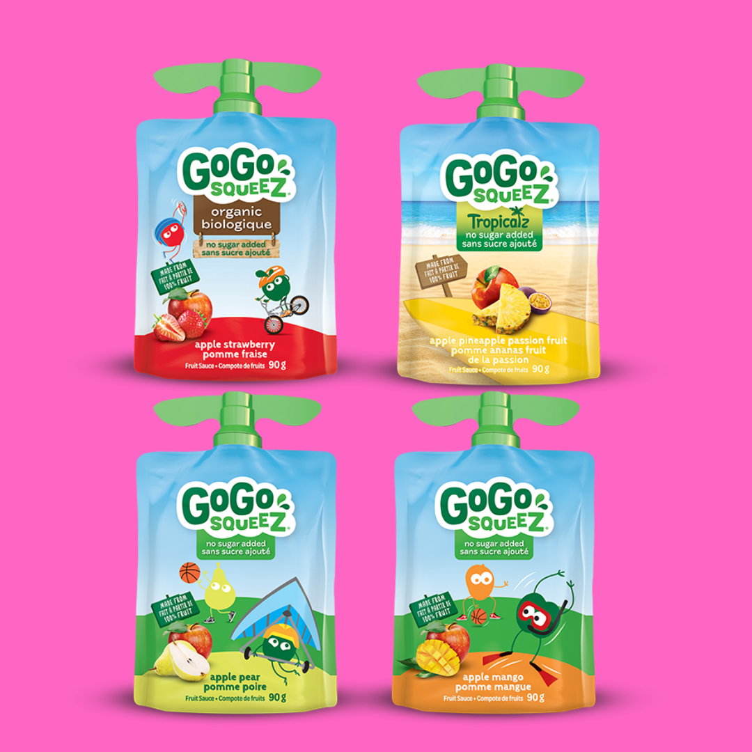 GoGo Sqeez Fruit Sauce Variety Pack (4 pack)