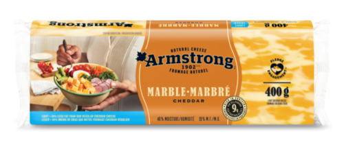 Armstrong Marble Light Cheddar Cheese 400g