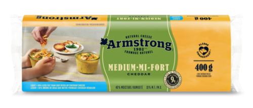 Armstrong Medium Yellow Cheddar Cheese 400g