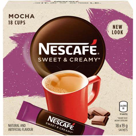 Nescafe instant mocha coffee packets (18 pack)