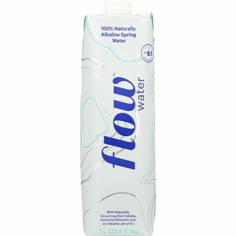 Flow alkaline natural spring water