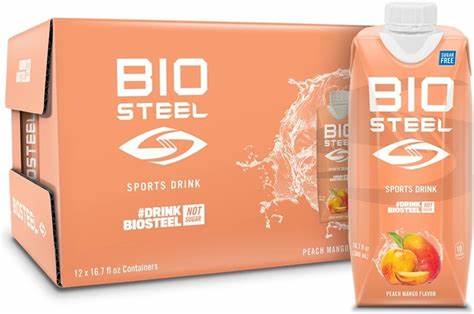 BioSteel Peach Mango 12 pack 500ml